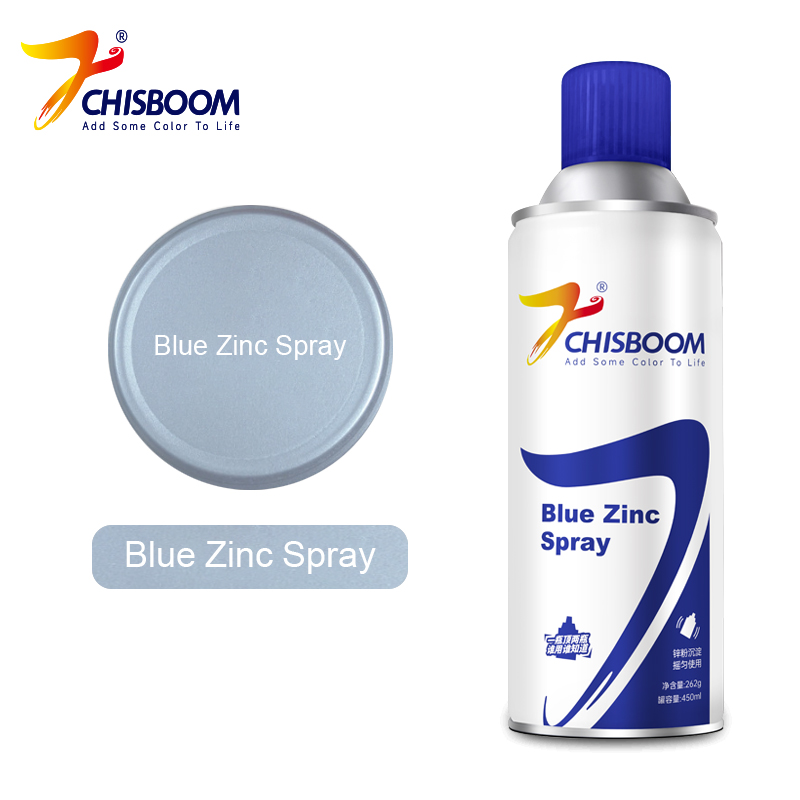 Tinta de aerossol de zinco branco azul